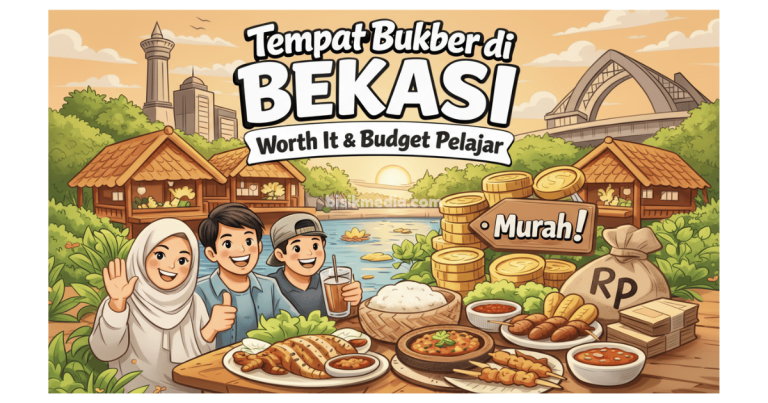 Tempat bukber di Bekasi dengan suasana saung dan menu makanan khas untuk pelajar